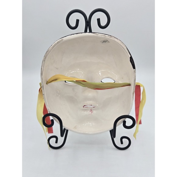 Taiwan Ceramic Painted Mardi‎ Gras Hanging Wall Mask - Picture 5 of 7